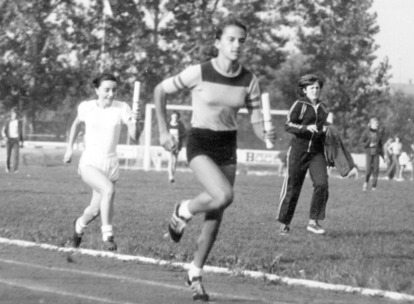 Zawody sportowe na stadionie